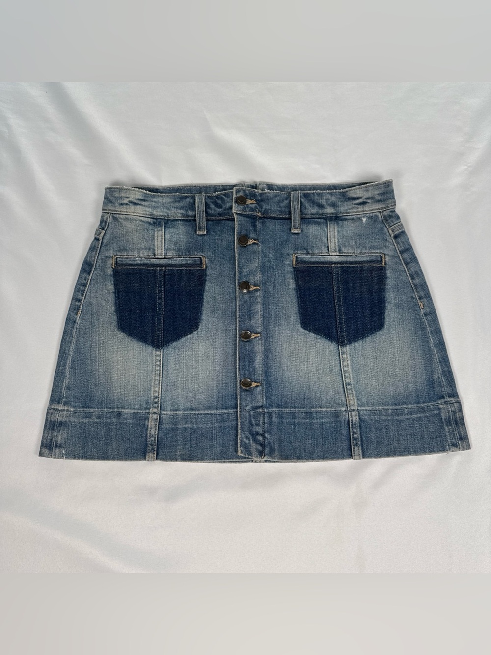 Joe's Jeans Collector's Edition Rina Jean Mini Skirt Size 29 Denim Distressed